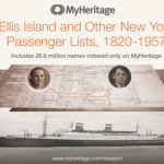 MyHeritage añade 90 millones de registros de la colección de Listas de Pasajeros de Ellis Island y otros lugares de Nueva York a SuperSearch™.